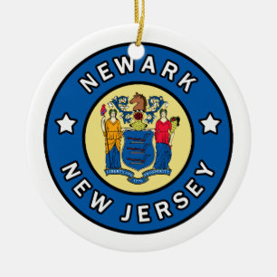 Newark New jersey Julgransprydnad Keramik