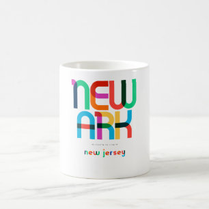 Newark New jersey Mid Century, Pop Art. Kaffemugg