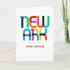 Newark New jersey Mid Century, Pop Art. Kort