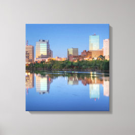 Newark New jersey Wrapped Canvas Art 16.80 X 17.50