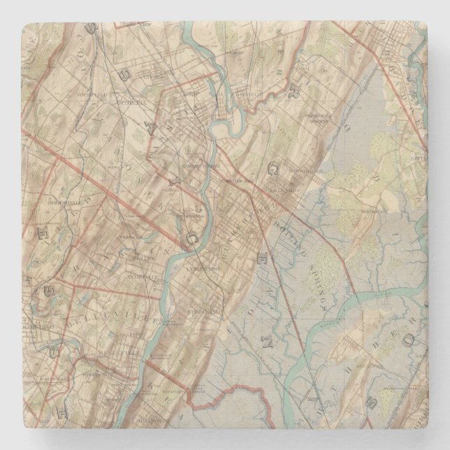 Newark och Paterson som är nya - jersey Underlägg Sten (Framsidan)