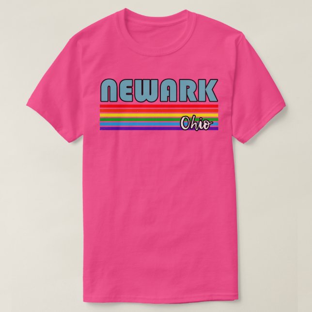 Newark Ohio Pride Newark LGBT Gift LGBTQ Support T Shirt (Design framsida)
