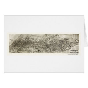 Newark panorama- karta för NJ - 1907 Hälsningskort