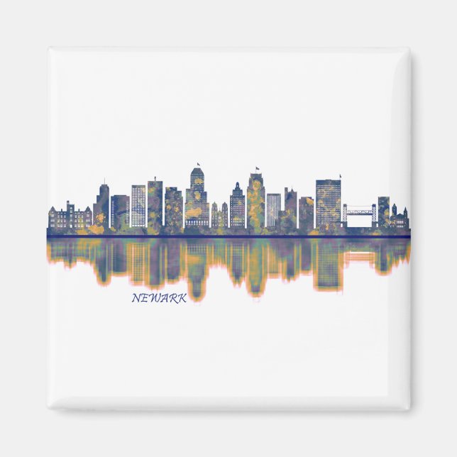 Newark Skyline Magnet (Framsidan)