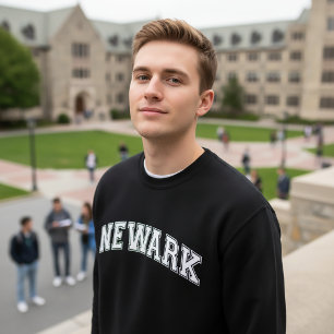 NEWARK Universitetsstil-tröja Amerika College Lång Ärmad Tröja