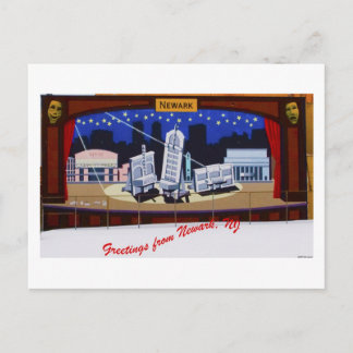 Newark väggmålning vykort