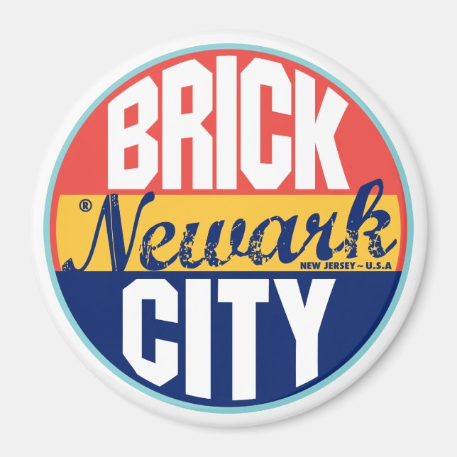 Newark Vintage Label Magnet (Framsidan)