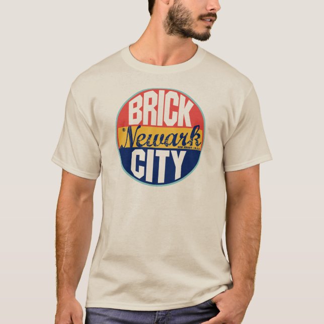 Newark vintageetikett tee (Framsida)