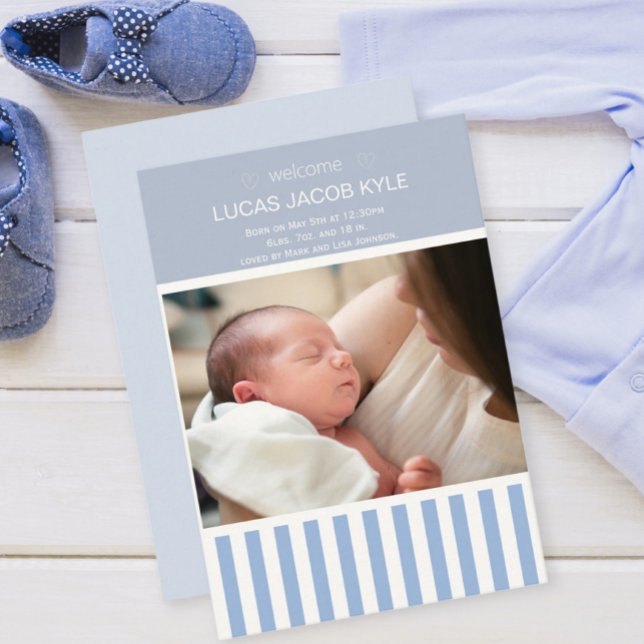 Newborn Baby Birth Announcement Template (Skapare uppladdad)