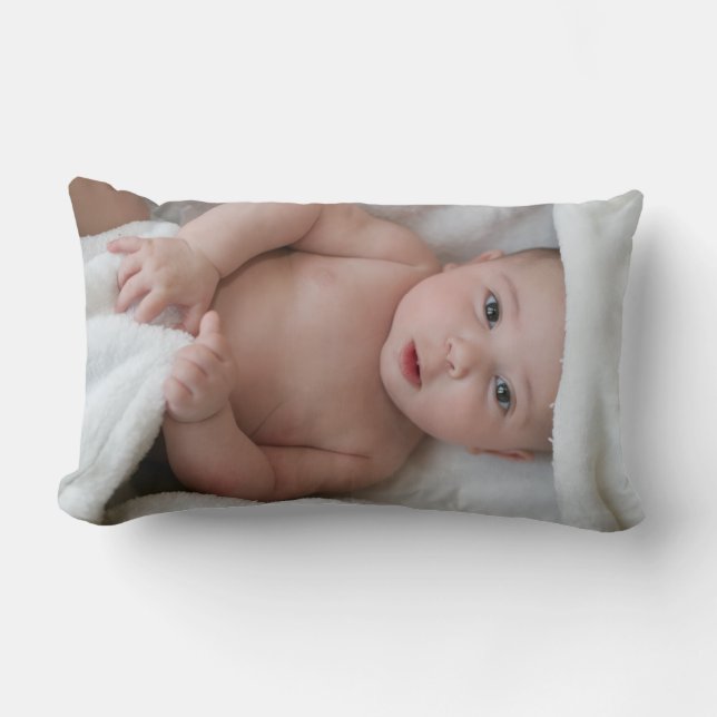 Newborn Baby Photo Throw Pillow Lumbarkudde (Framsida)