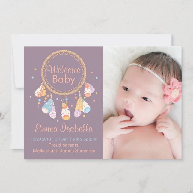 Newborn-födelseattentat 3 i Dreamcatcher Nyfödd be Meddelande (Framsida)