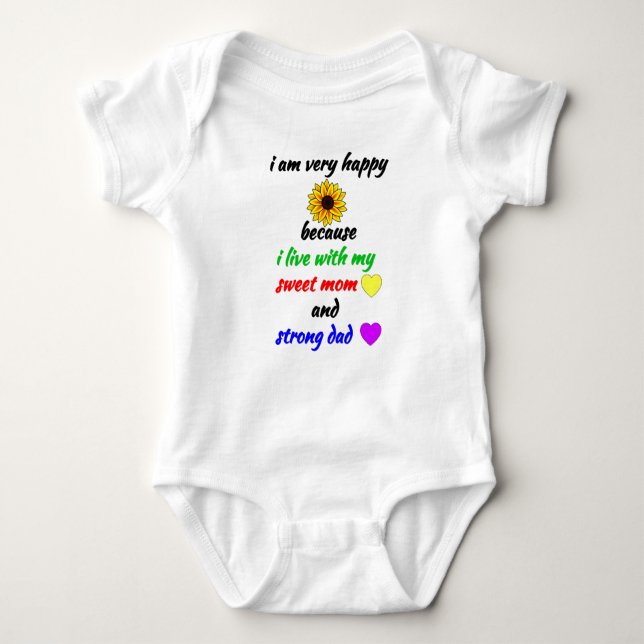 Newborn Pojke Girl Gift - Familj Lycklig Mamma Pap T Shirt (Framsida)