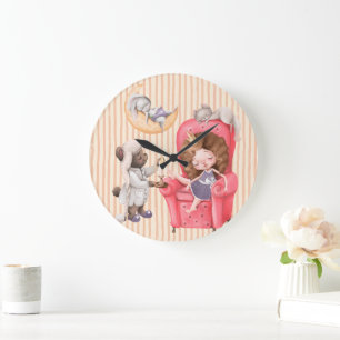 Newborn Princess Nursery Acrylic Wall Clock Stor Klocka