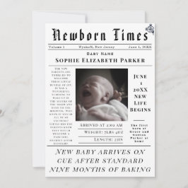 Newborn Times Birth Meddelande