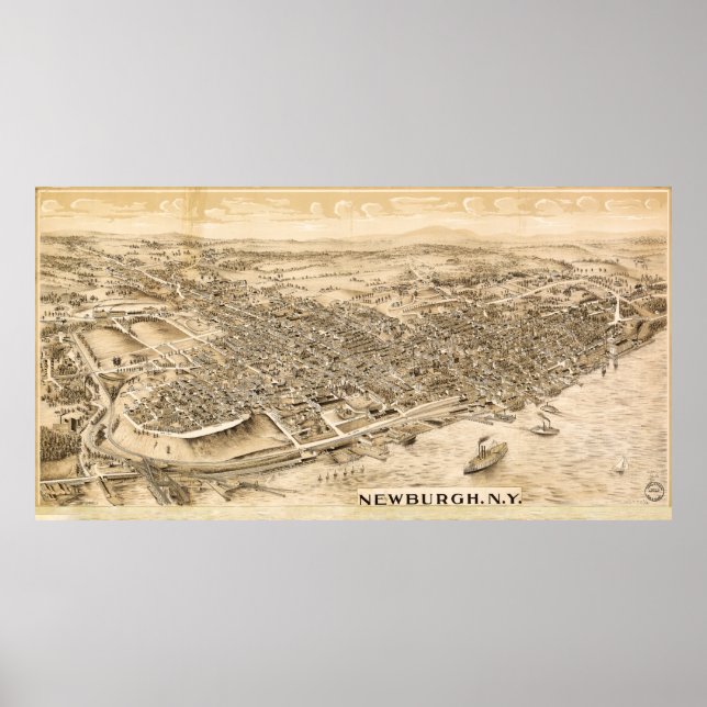 Newburgh, New York (c1900) Poster (Framsidan)