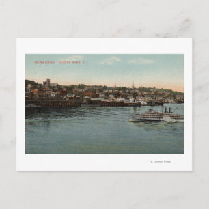 Newburgh, NY - Waterfront view of Hudson River Vykort