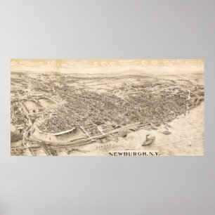 Newburgh nya YorkPanoramic MapNewburgh, NY Poster