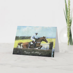 Newbury steeplechase-födelsedag kort
