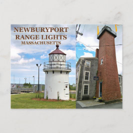 Newburyport Harbor Range Ljus, vykort för massa