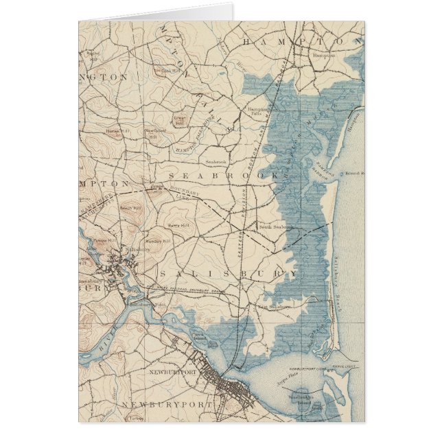 Newburyport, Massachusetts Hälsningskort (Framsidan)