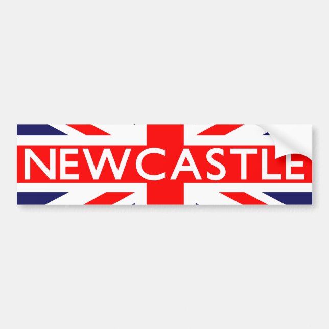 Newcastle: British Flagga Bildekal (Framsidan)
