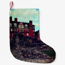 Newcastle byggnad liten julstrumpa