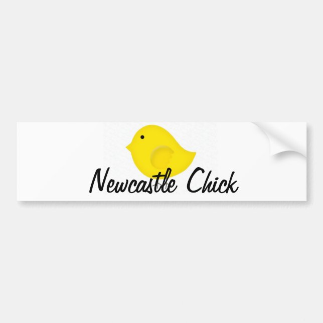 Newcastle chick bildekal (Framsidan)