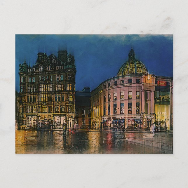 Newcastle City England, Storbritannien Vykort (Framsida)