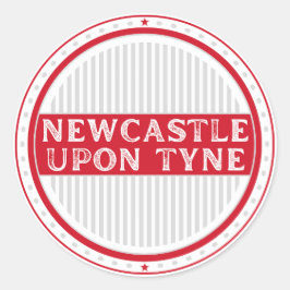 Newcastle City Pride Emblem – English Identity Runt Klistermärke