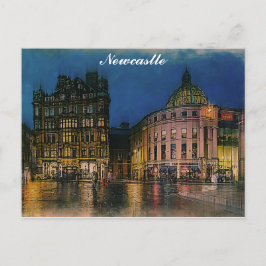 Newcastle England Konstnärlig Vykort
