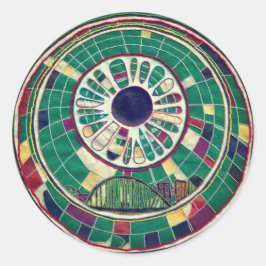 Newcastle mönster runt klistermärke