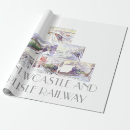 Newcastle och Carlisle Railway Wrapping Papprare Presentpapper