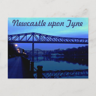 Newcastle on Tyne Blue Bridges Postcard Vykort
