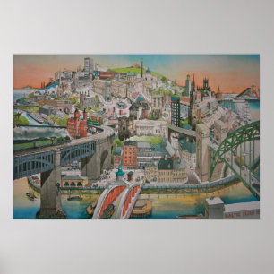 Newcastle on Tyne, England Poster
