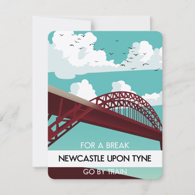 Newcastle på Tyne-bron poster. (Framsida)