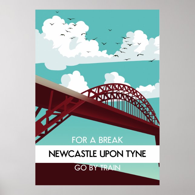 Newcastle på Tyne-bron poster. Poster (Framsidan)