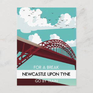 Newcastle på Tyne-bron poster. Vykort