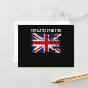 Newcastle upon Tyne UK Flagga England Souvenir Vykort
