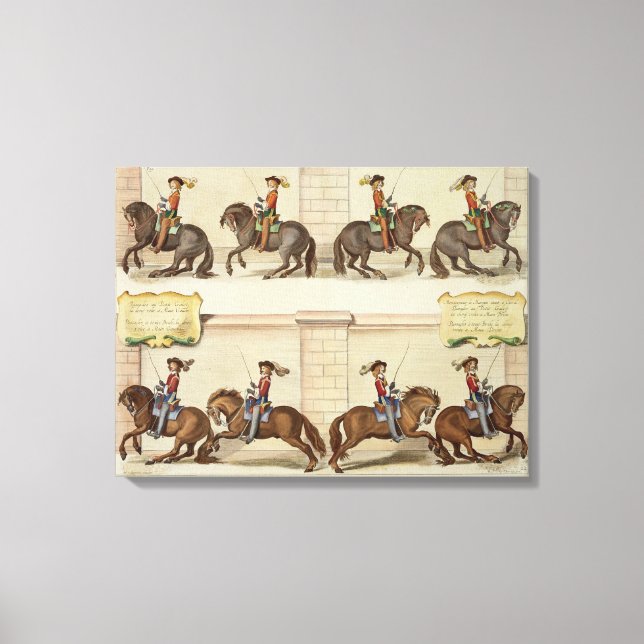 Newcastlesjukans marquis på Horseback Demonstratin Canvastryck (Framsida)