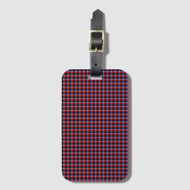 Newcomen Navy och grön Highland-ruta Bagagebricka (Framsida vertikal)