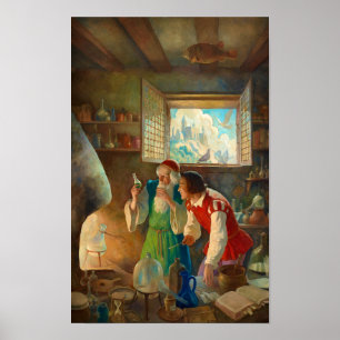 Newell Convers Wyeth Alchemist Poster