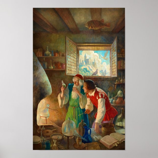 Newell Convers Wyeth Alchemist Poster (Framsidan)