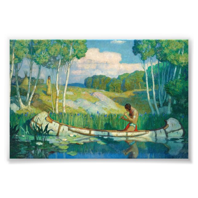 Newell Convers Wyeth (Inbjudan till Indiska Kärlek Fototryck (Framsidan)