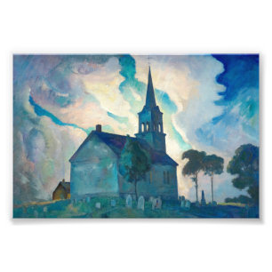 Newell Convers Wyeth Ridge Church Fototryck
