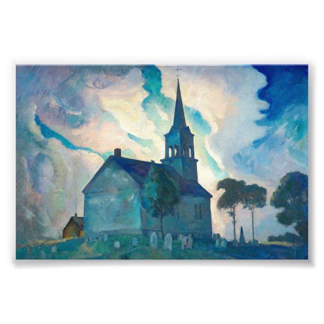 Newell Convers Wyeth Ridge Church Fototryck (Framsidan)