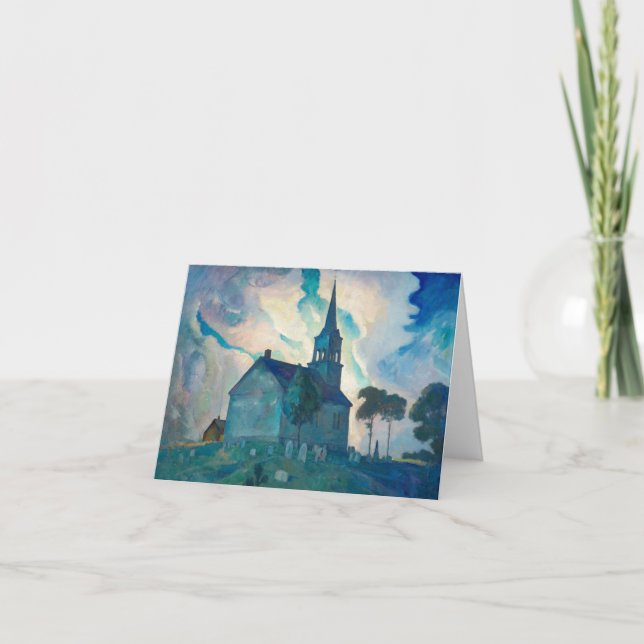 Newell Convers Wyeth Ridge Church Tack Kort (Framsida)