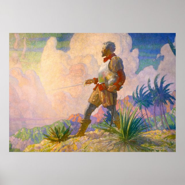 Newell Convers Wyeth upptäckter Poster (Framsidan)