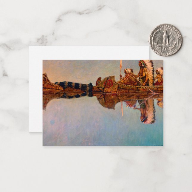 Newell Convers Wyeth, ural i Vatten Anteckningskort (Fram/Back In Situ)