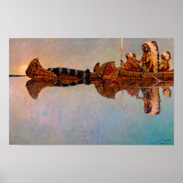 Newell Convers Wyeth, ural i Vatten Poster (Framsidan)