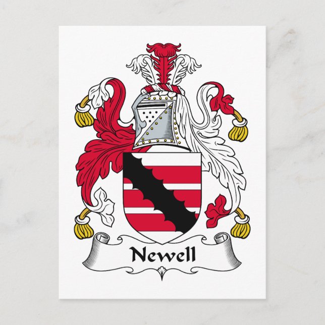 Newell Family Crest Vykort (Framsida)